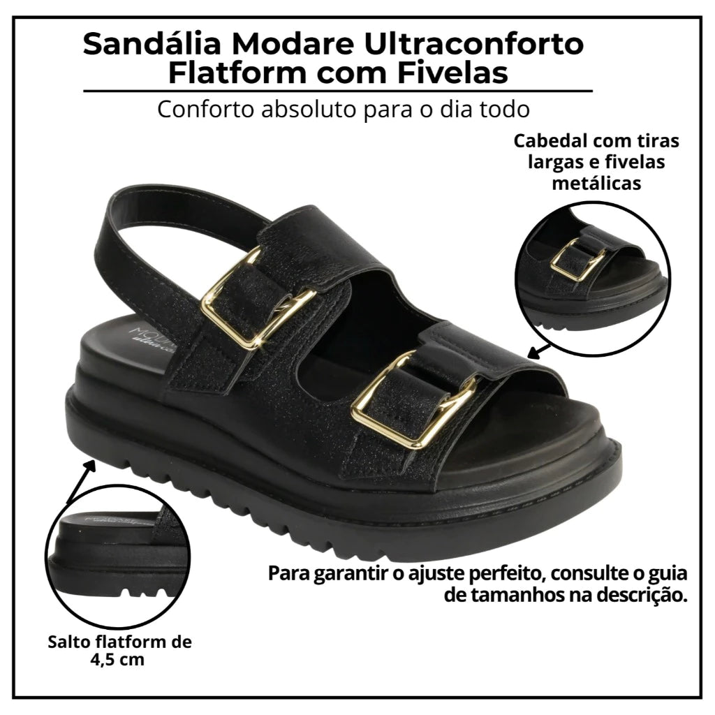 Sandália Papete Modare Ultraconforto Original