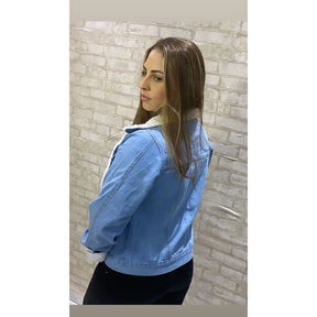 Jaqueta Jeans de Pelinho